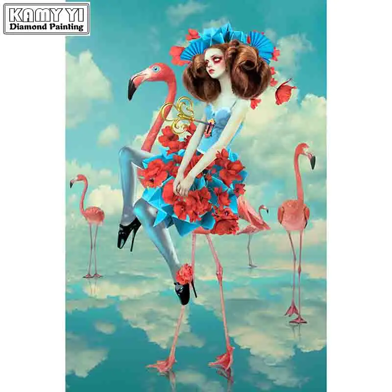 

Full Square drill 5D DIY Diamond embroidery Dissimilar girl Diamond Painting Cross Stitch Rhinestone Mosaic decoration Gift