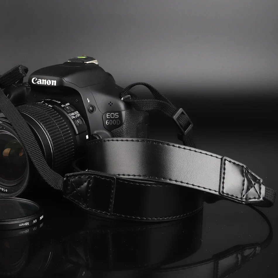 Плечевой ремешок для камеры Ремень DSLR из искусственной кожи на шею плечевой ремень для камеры Nikon Sony Canon Pentax Panasonic аксессуары части