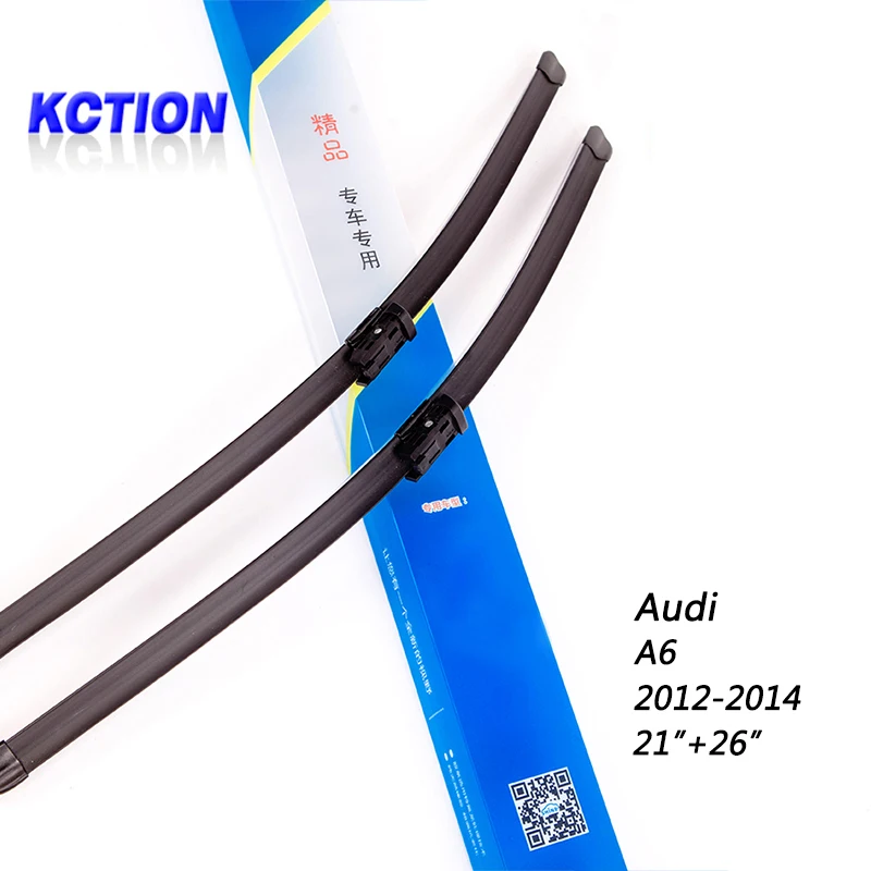 Car Windshield Wiper Blade For Audi A6(2012 2014) , 21"+26", Natural