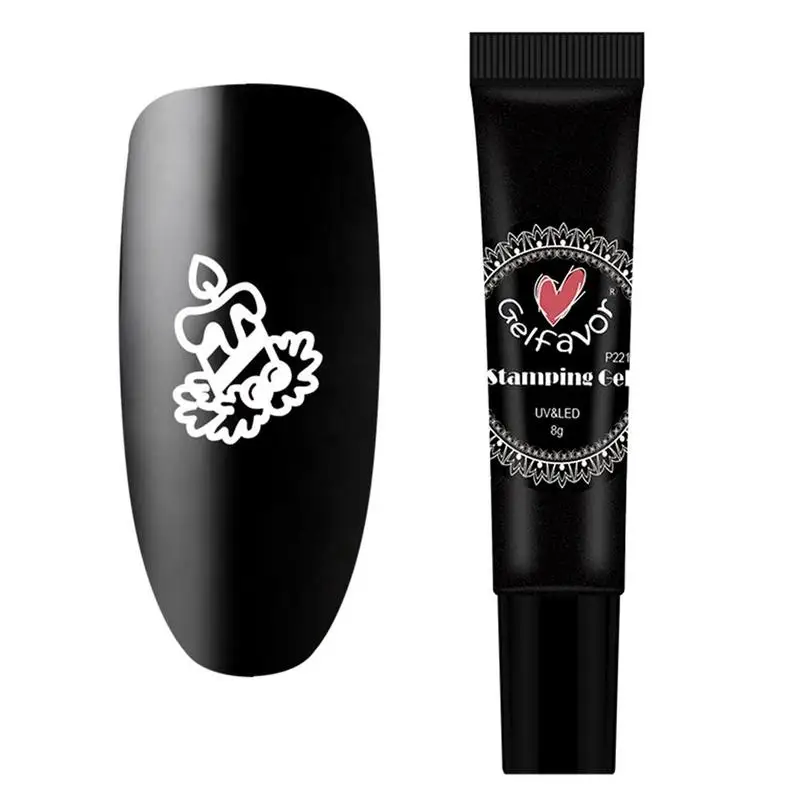 Цветок штамповки гель для ногтей гель лак набор плита для растирания краски 8 г гель УФ-лак полупостоянная основа для маникюра ногтей искусство