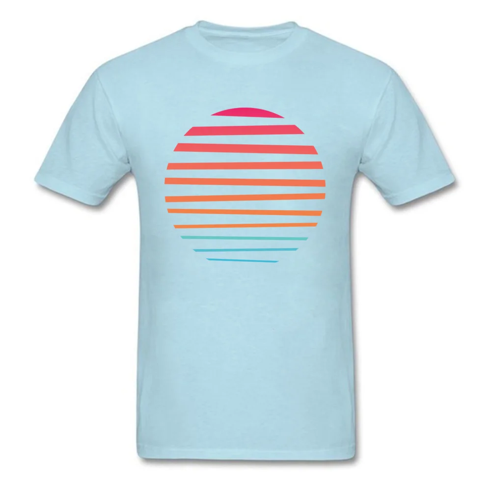 Sun Design Fall 100% Cotton Fabric Crewneck Men's Tops Shirt Summer T-shirts Prevailing Short Sleeve T Shirts Wholesale Sun light