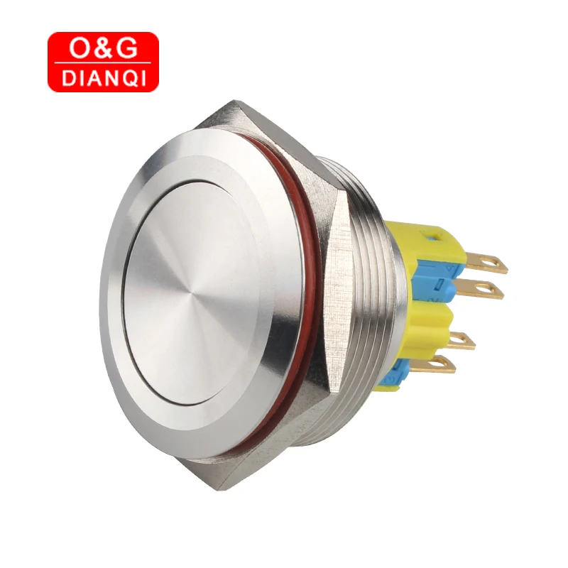 30mm Waterproof Push Button Switch Self locking Momentary