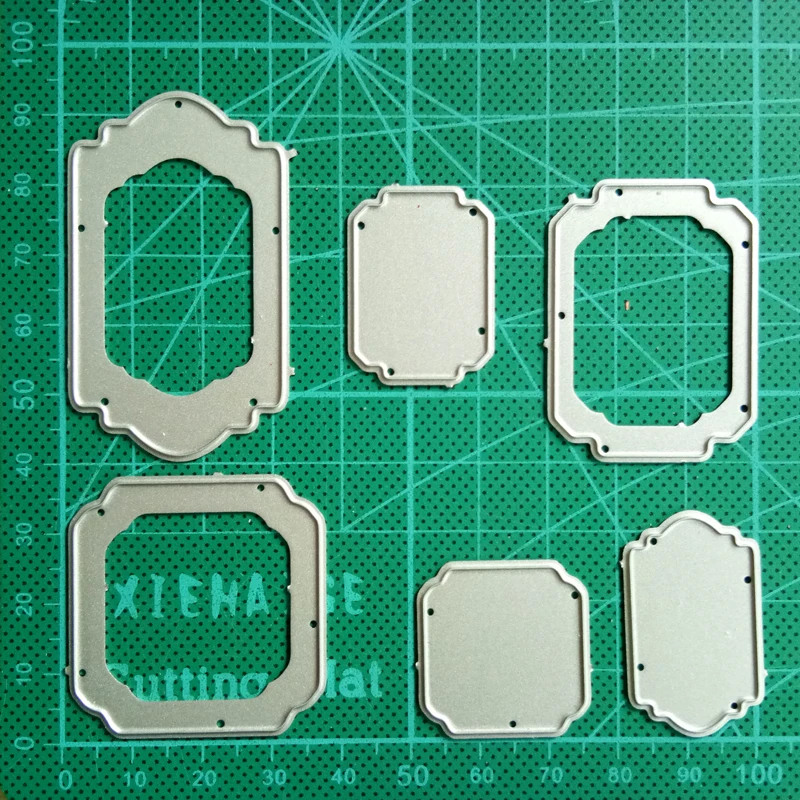 6 шт./компл. этикетки, металлическая оправа, очки умирает рамка Трафаретный вырубной штамп Трафареты набор «сделай сам» для Скрапбукинг пресс-форм бумаги карты тиснение сократить умирает