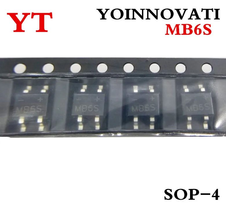 3000 шт./лот MB6S SOP4 IC rect Bridge 0.5A 600V MBS-1 выпрямитель для светодиодной ленты