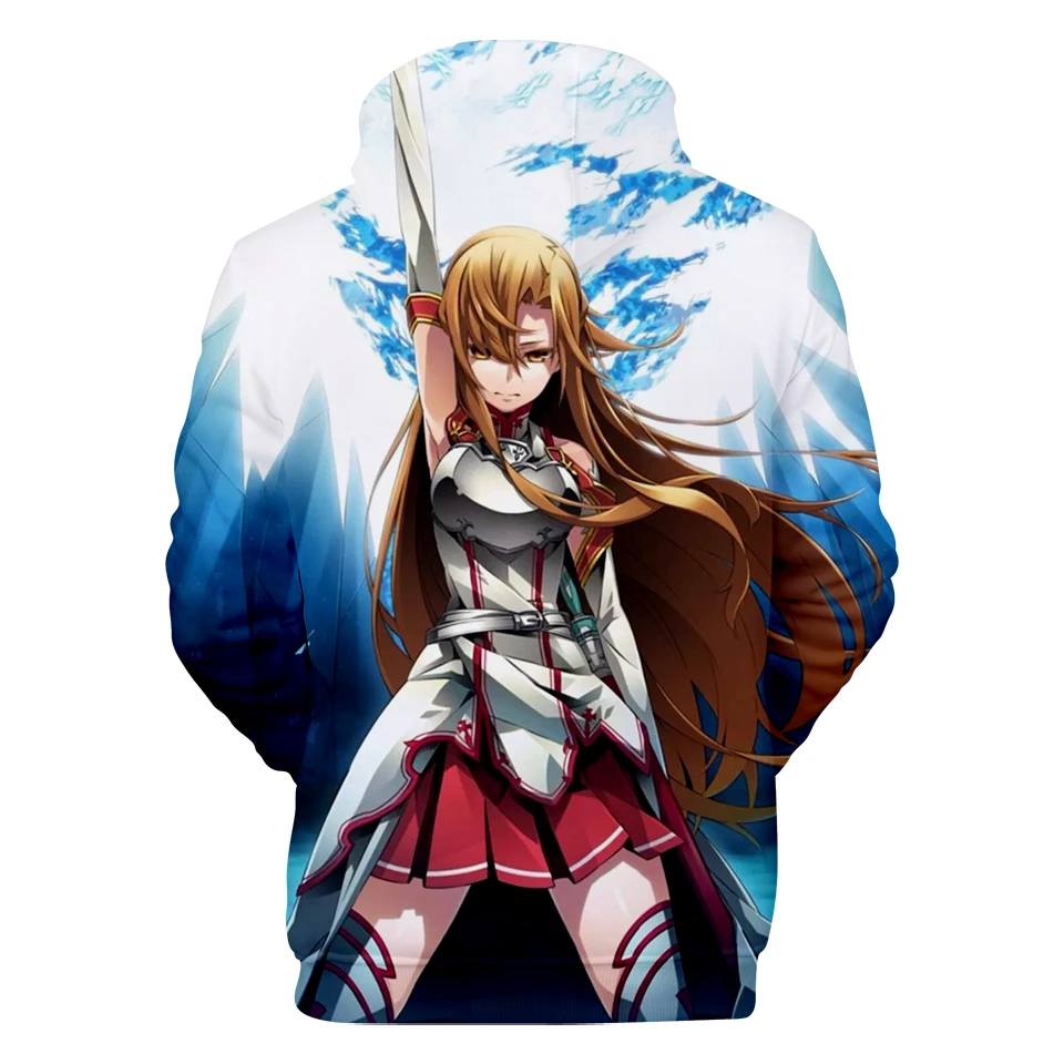 3-20 years hoodies Sword Art Online 3d printed hoodie men/boys SAO Game sweatshirt harajuku streetwear Jacket coat Kids clothes