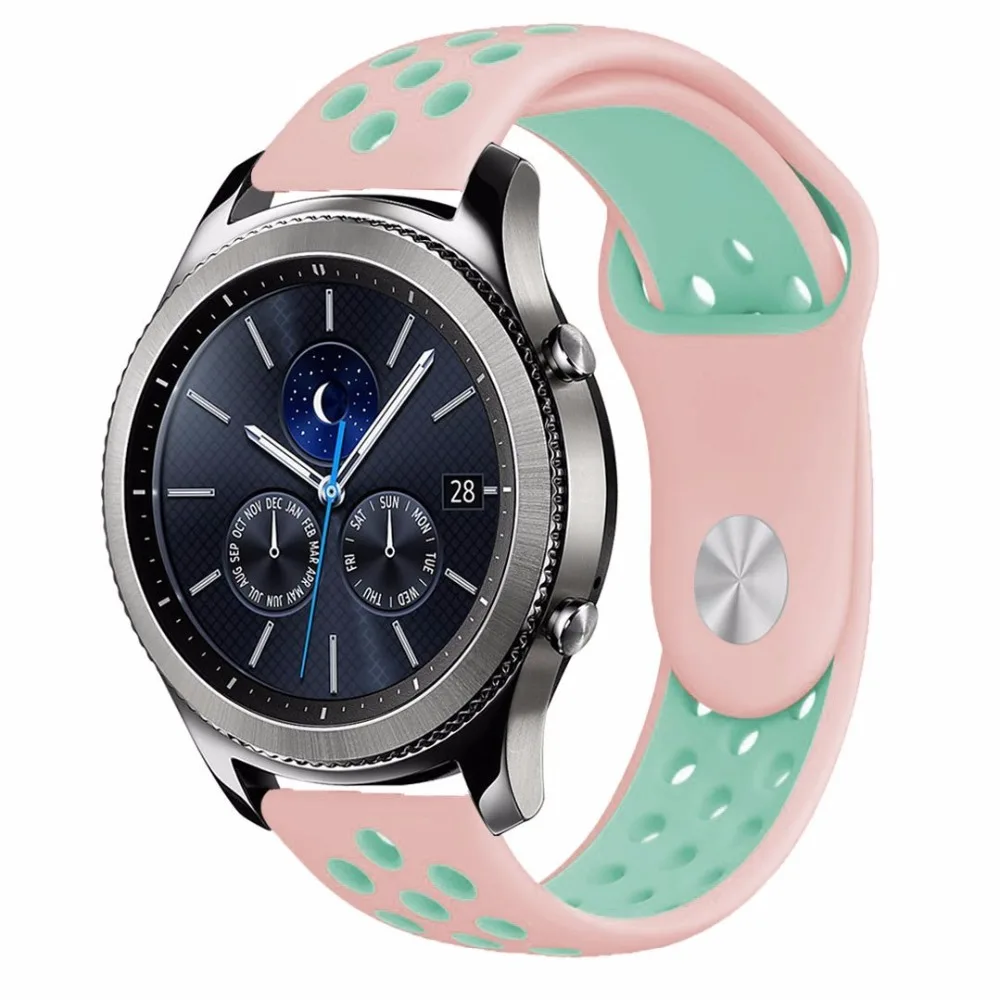 Gear S3 Frontier ремешок для спортивных часов для samsung Galaxy watch 46 мм 42 мм ремешок 22 мм 20 мм силиконовый ремешок amazfit bip браслет аксессуары