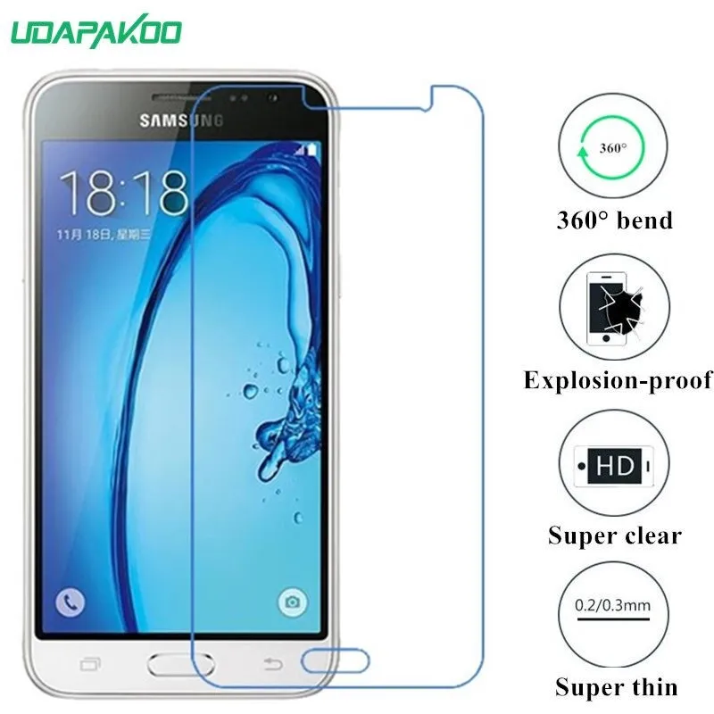 

udapakoo clear Tempered (soft glass) film for samsung Galaxy J3 2016 J3109 Nano Explosion-proof glass Screen Protector