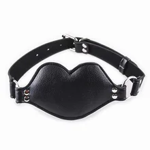 Silicone Dildo Gag Mouth Plug Bondage Slave Restraints PU Leather Fetish Sex Toys For Women Men Gay Adult Games Couples Flirting