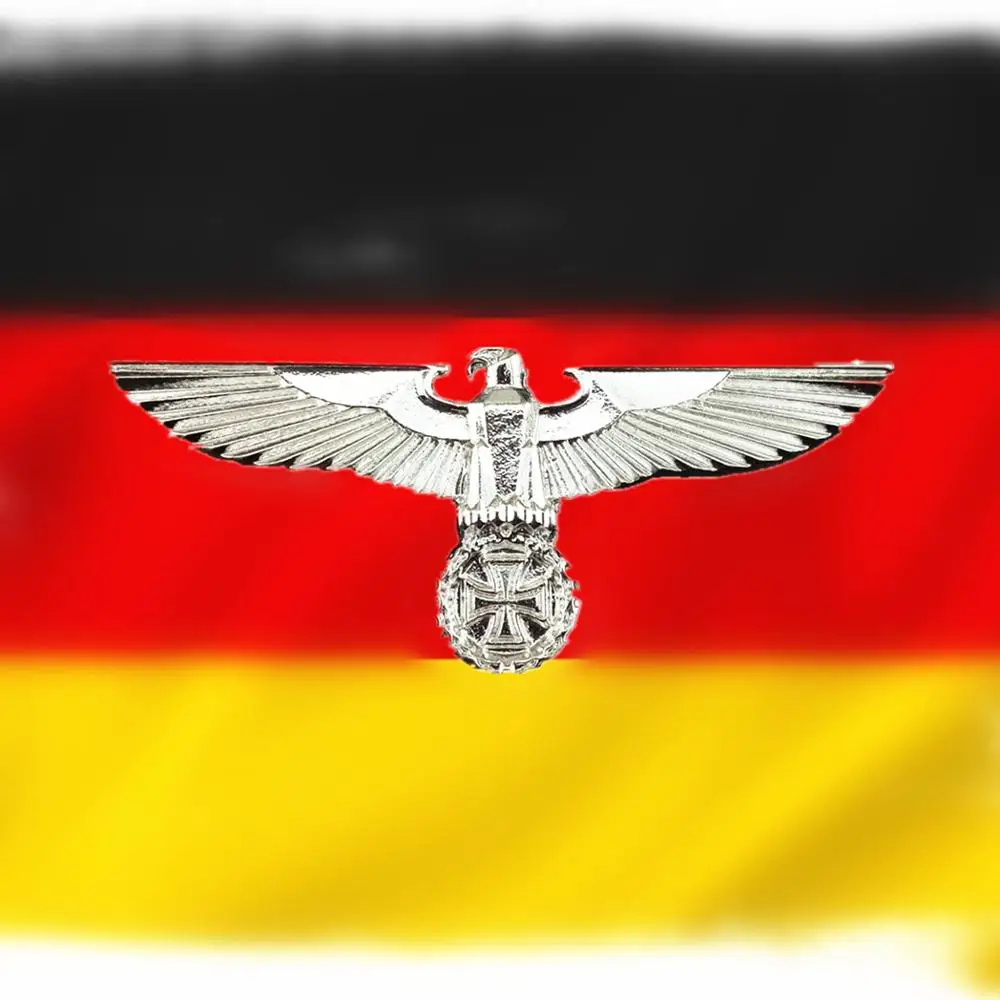 

Tartadeco Germany Silver Eagle Medal Military Brooches With Safety-Pin Army Badge Souvenir Support Drop Shipping