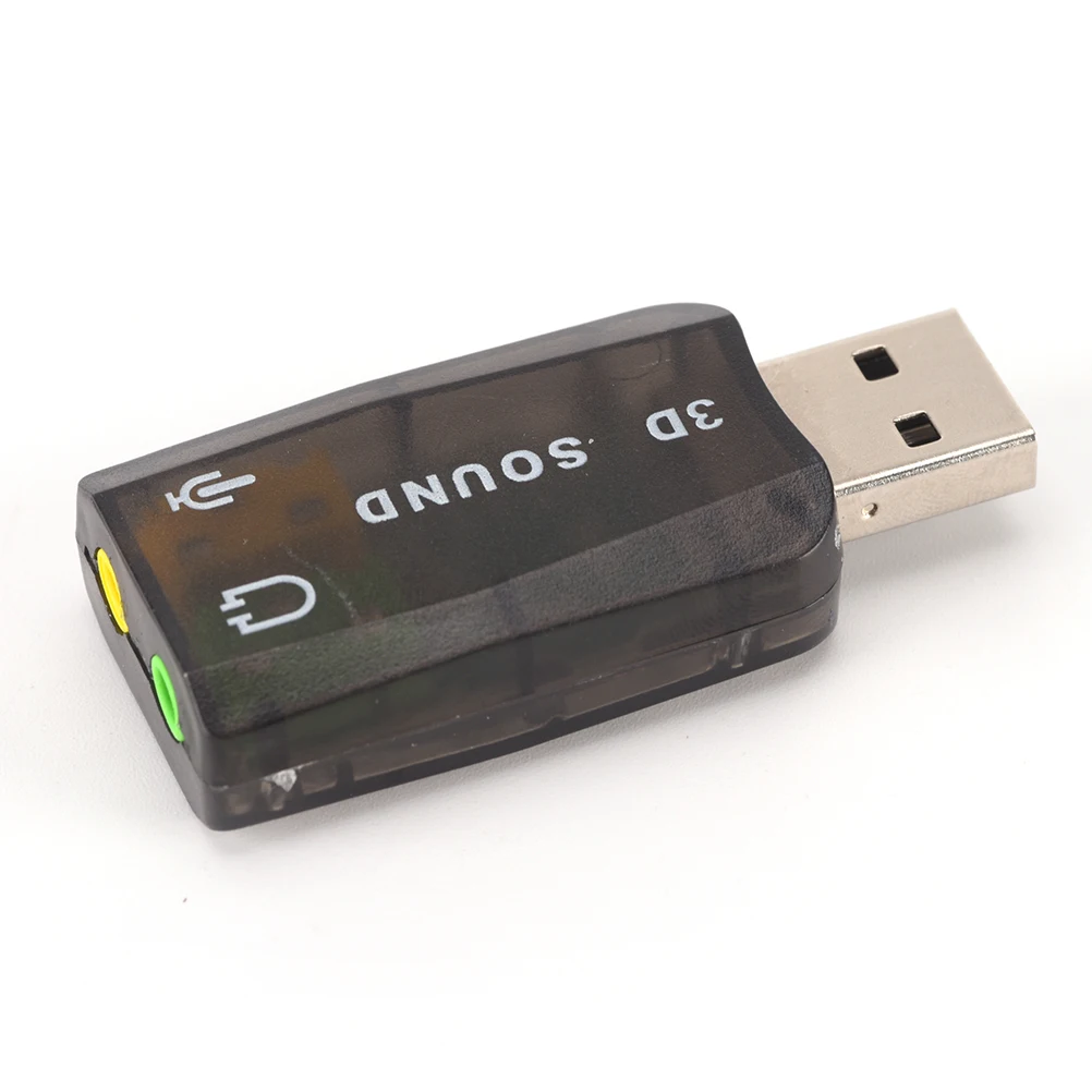1 шт. Внешняя USB Аудио Звуковая карта адаптер Виртуальный 5 1/7 ch 2 0 Mic Динамик