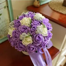 Искусственный Свадебный букеты невесты букет с лентами Букет невесты свадебные цветы Buque de Noiva 26 см