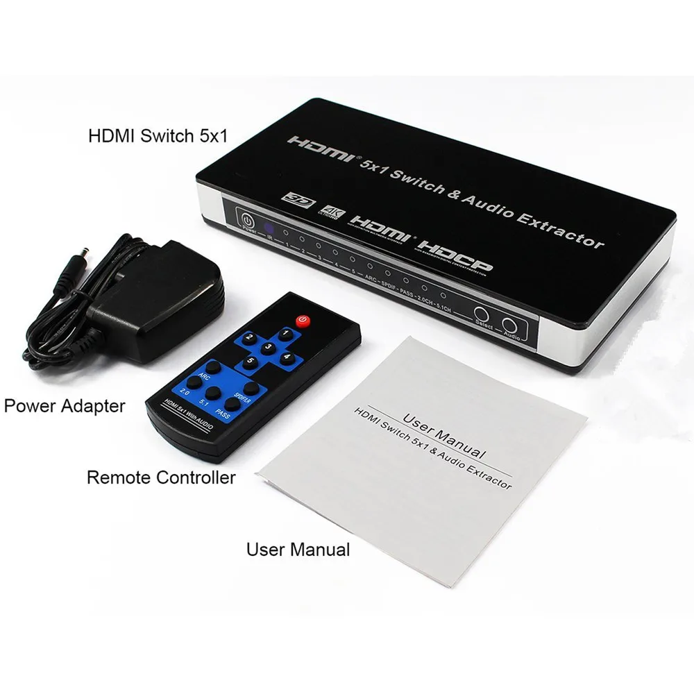 Lettore Multimediale, HDMI 1080P Audio e Video HD con Telecomando IR 110 V-240 V, Riproduzione di Film/Musica/Foto/File Direttamente Sulla TV(Unione Europea