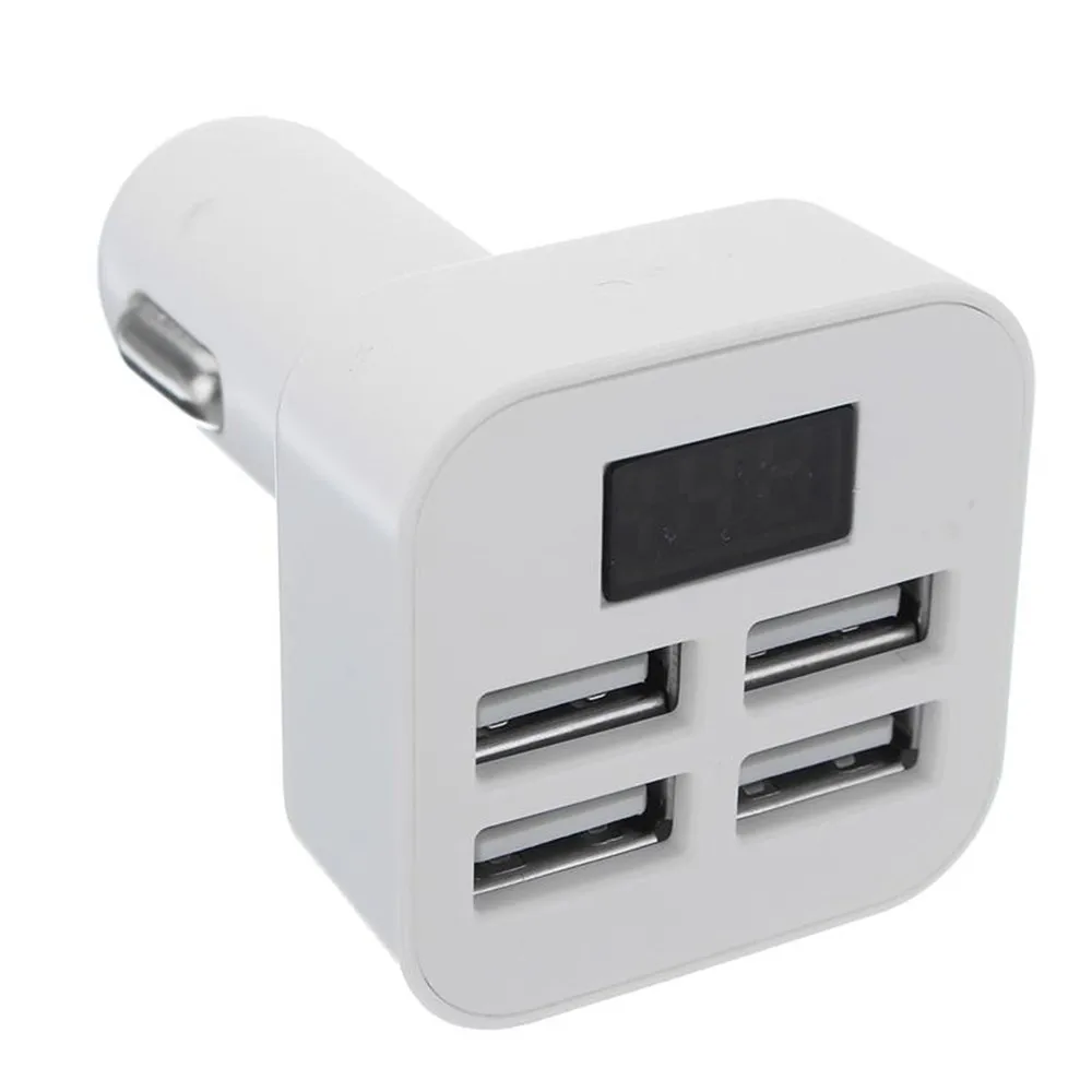 

Variety Compatible LED Car USB Adapter Charger Charging Metal Socket 4 Port For Mobile Phone Fast Charge for iphone8 #BL1