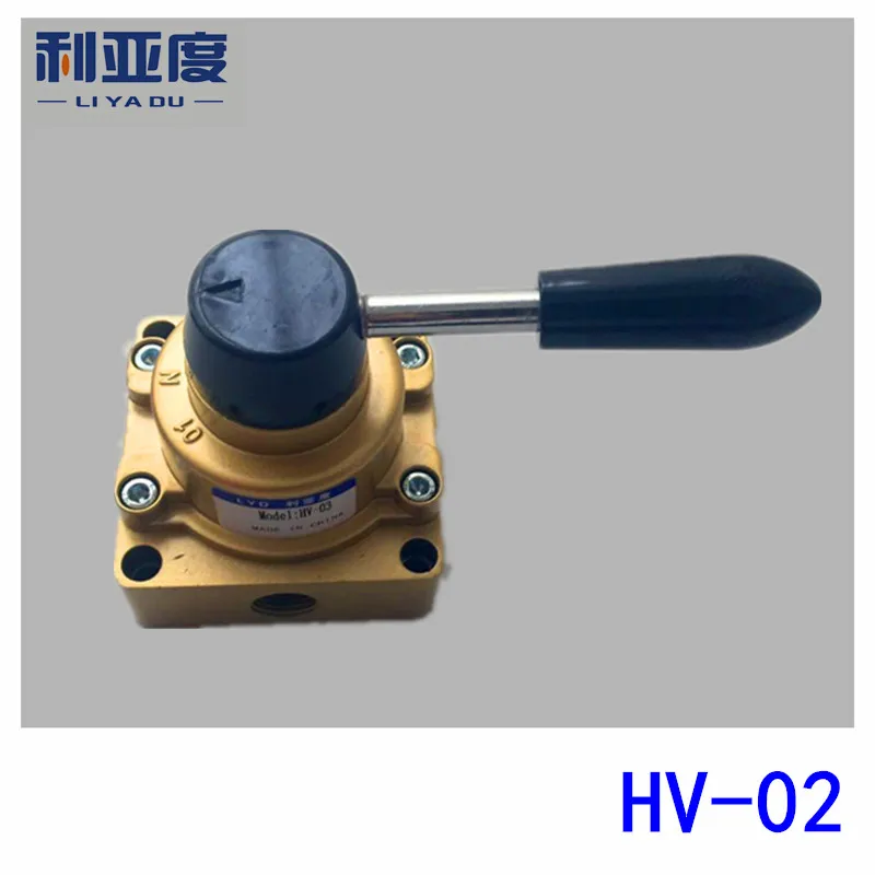 

HV-02 Three pneumatic rotary valve spool hand manual switch panel valve explorers to the valve control valve