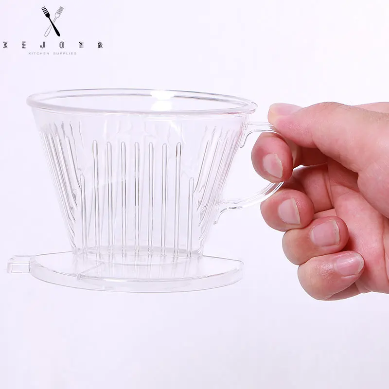 XEJONR بالتنقيط نوع مروحة القهوة تصفية كوب Coffeeware لوازم المطبخ القهوة صنع مقهى المنقط هندسية تصفية حامل البلاستيك XEJONR بالتنقيط نوع مروحة القهوة تصفية كوب Coffeeware لوازم المطبخ القهوة صنع مقهى المنقط هندسية تصفية حامل البلاستيك