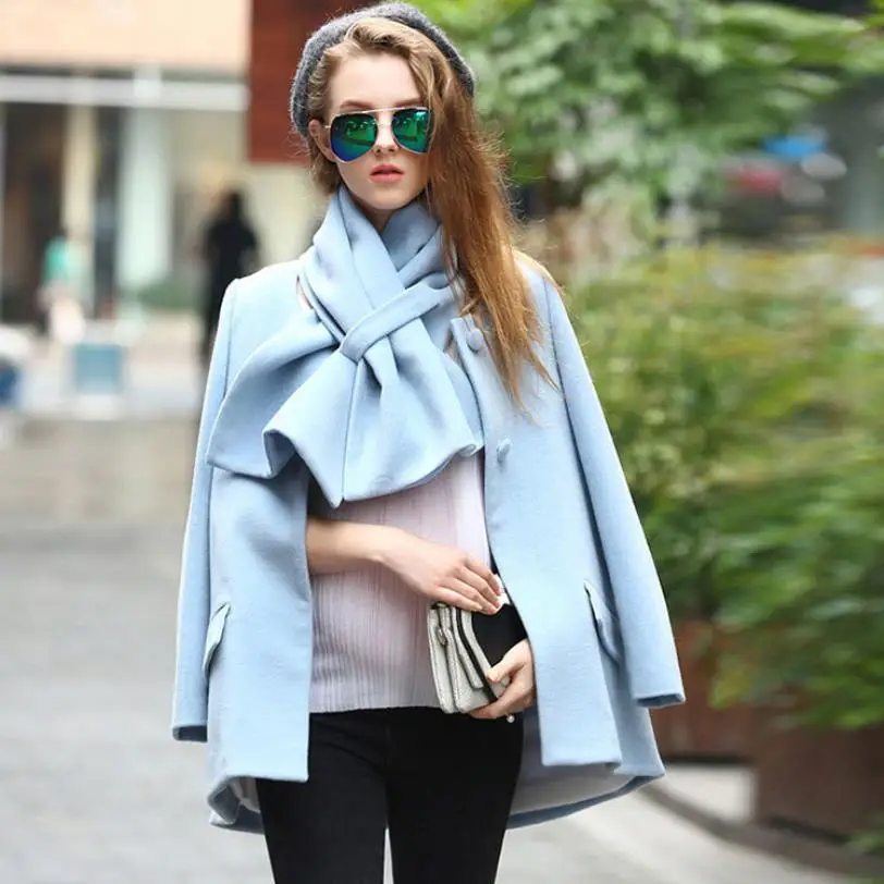 

Women Maternity woolen coats fashion scarf solid brand good quality coats Pregnancy women gary breastfeeding clothes ws87