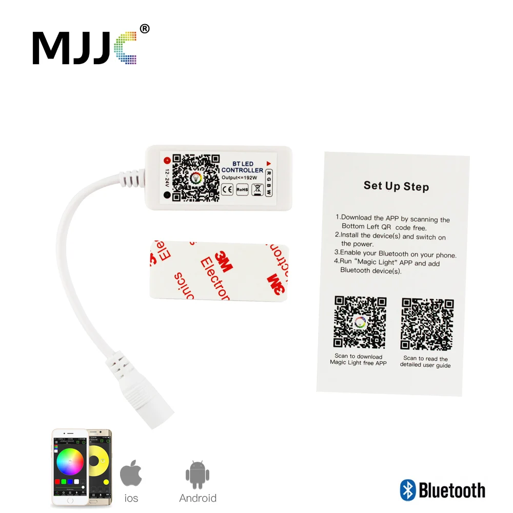 Bluetooth светодиодный контроллер RGBW RGB 12 в 24 В DC iOS Android App мобильный телефон
