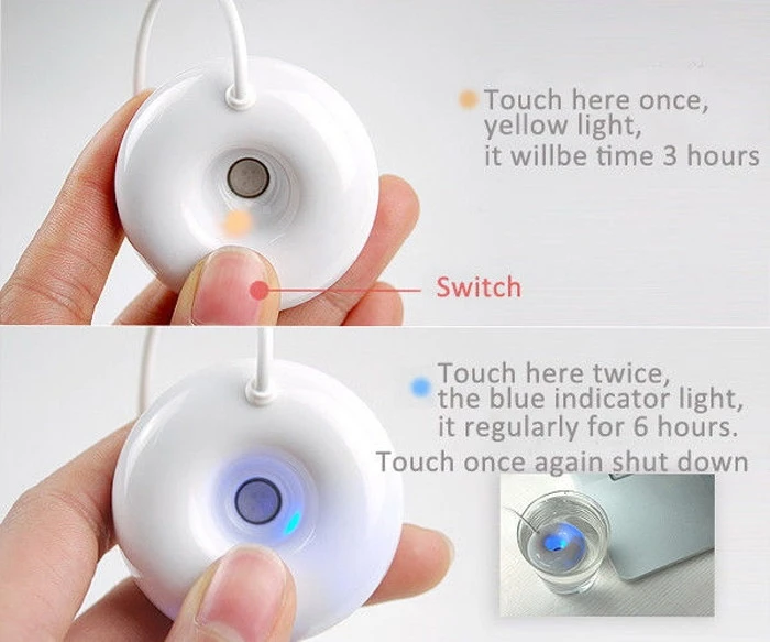 Practical New Mini USB Portable Donuts Shape Floats On The Water Humidifier Cute Design  Easy Use