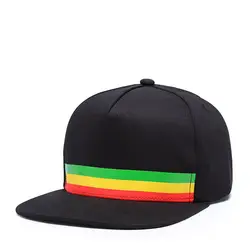 Высокое качество хлопок хип хоп шляпа для мужчин женщин в полоску с принтом черный