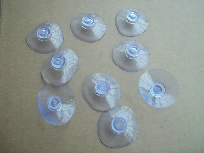 

15pcs/lot Transparent plastic glass suction cup Strong sucker Mushroom head sucker diameter 5.5cm