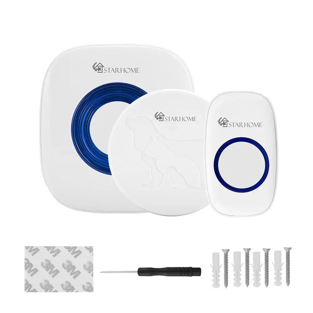 LumiParty Starhome 2 в 1 Беспроводной человека Pet дверной звонок для ...