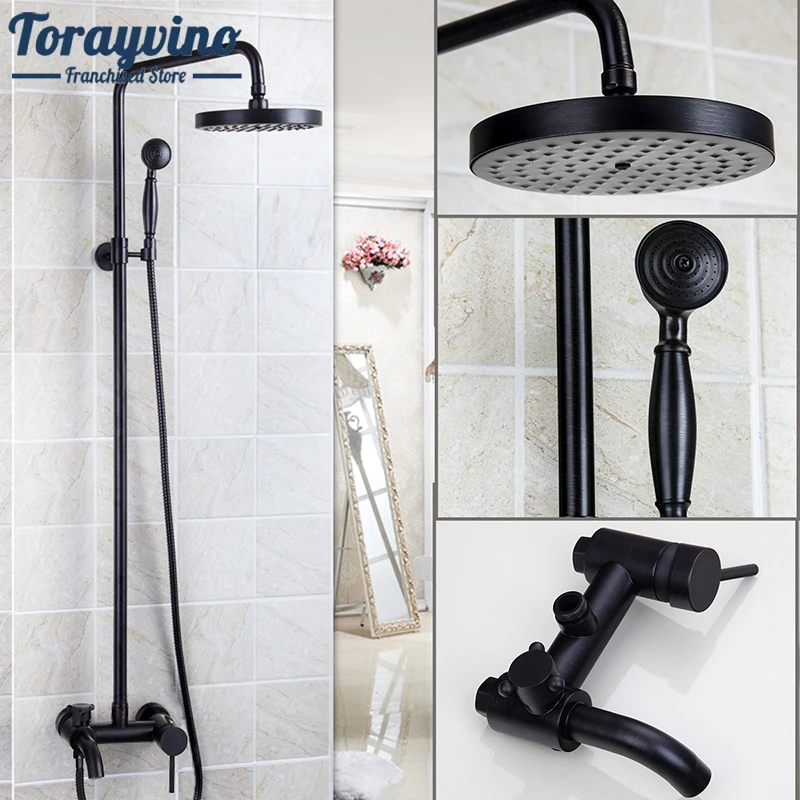 

Bathroom Shower Faucet Set Waterfall Faucets Wall Mounted Set Rainfall Shower Faucet With Hand Shower Wall Mounted Sets