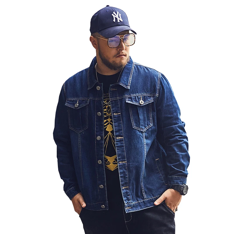 mens plus size denim jacket