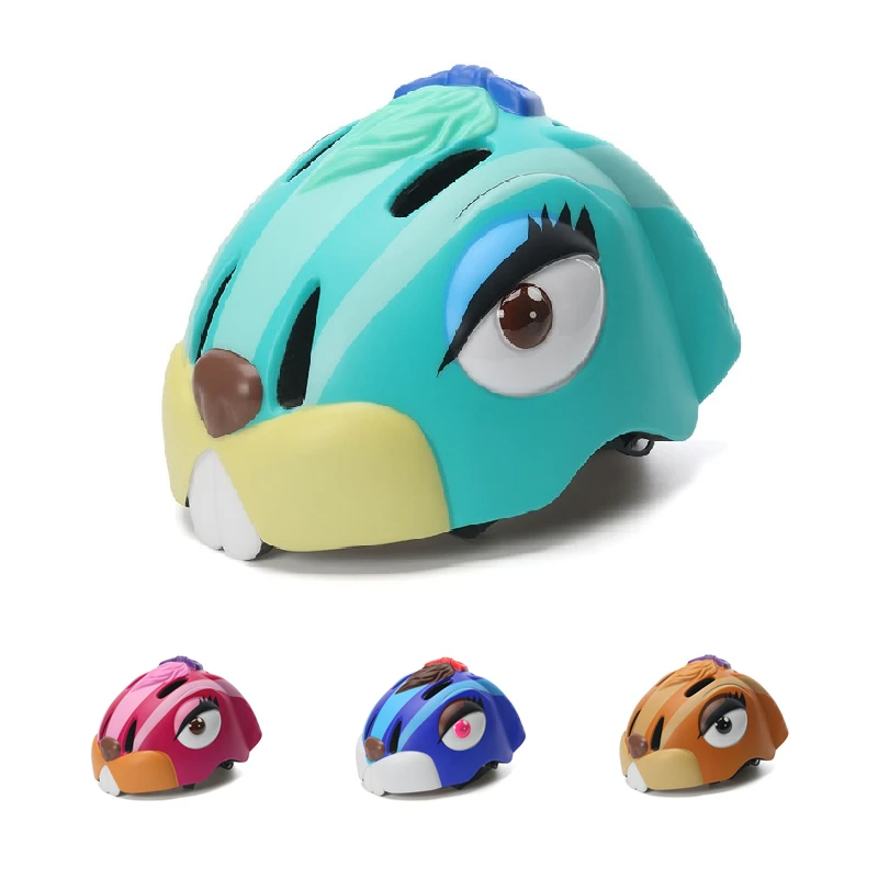 

XINTOWN Children Bicycle Helmets Road MTB Bike Helmet EPS Casque Casco Ciclismo Capacete Kids Rabbit Cartoon Cycling Helmet