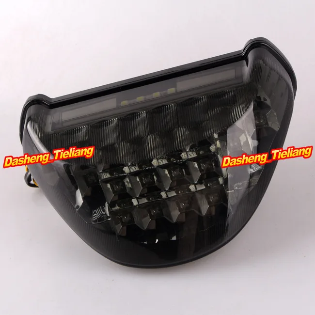 Motorcycle Integrated LED Tail Light Turn Signals For Kawasaki Ninja ZX12R 2000 2005 Smoke