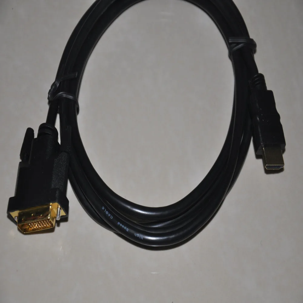 DVI-D DVI 24+ 1 HDMI дви кабель с позолоченными штыревыми соединителями на концах кабель для 1080 P HDTV xbox PS3 проектор 2 м Dual Link передачи данных