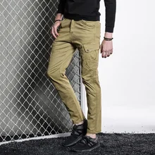 New arrival casual Tactical Pants For Men Spring Autumn Multi-pockets zipper Men Tactical Trousers Cargo Pants comfortable