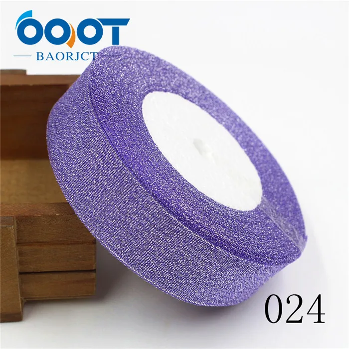 024 OOOT BAORJCT 1710187, 33 цвета 25 мм Блестящая лента Рождественская тесьма для свадебного ремесла бант Подарочное украшение обертывание riband сделай сам - Цвет: 024