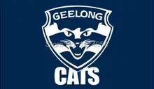 Geelong Cats Flag 150X90CM AFL 3X5FT Banner 100D Polyester grommets custom009, free shipping