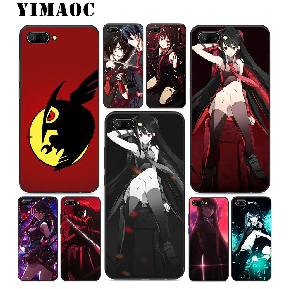 Мягкий силиконовый чехол YIMAOC Akame Ga Kill для huawei Honor mate 10 P20 P10 P9 P8 P Smart Y6 6A 7A 7X 7C Lite Pro 2017