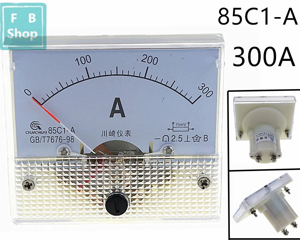 1 шт. 85C1-A 100A 150A 200A 250A 300A 400A 500A DC аналоговый измеритель Панель усилитель тока амперметры датчик