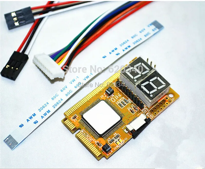 

Free Shipping Best 5 in 1 Mini Combo Debug Test Card (Support PCI-E, PCI, LPC, I2C, ELPC) For Laptop Motherboard diagnose card