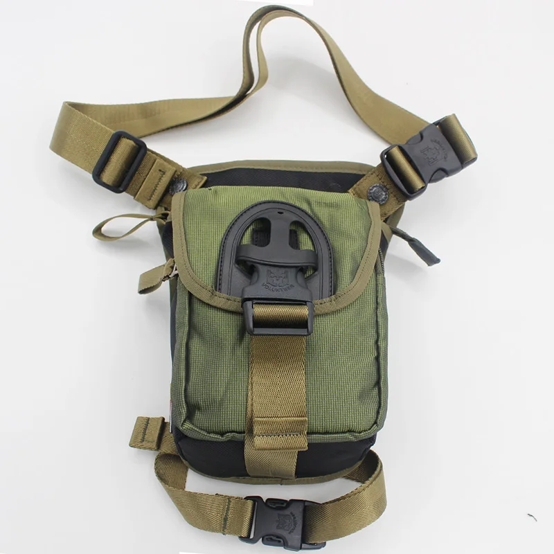 Мужская набедренная поясная сумка-мессенджер в стиле милитари для мотоциклиста, сумка для путешествий, высокое качество, маленькая сумка-мессенджер, сумка на плечо, сумка на ногу в стиле Оксфорд - Цвет: Army Green