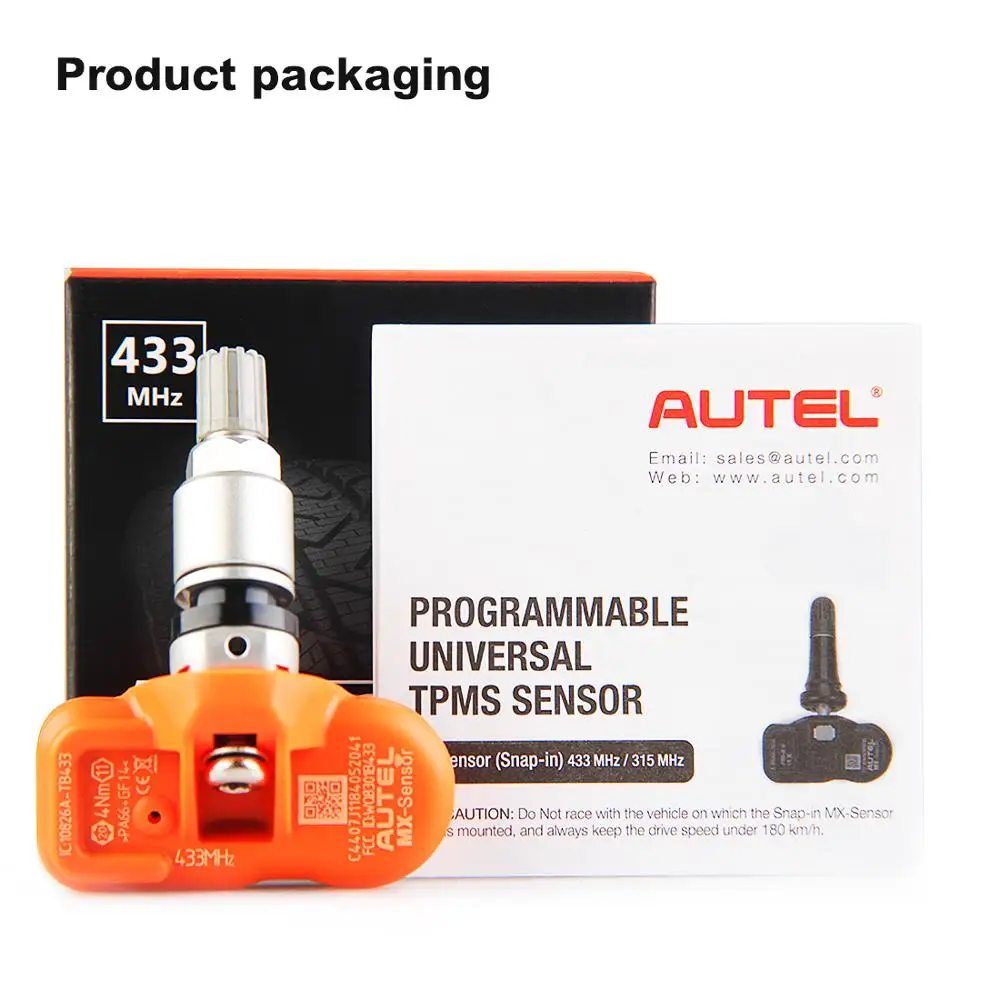 AUTEL TPMS сенсор 433 315 МГц mx датчик давления в шинах Универсальный Автомобильный