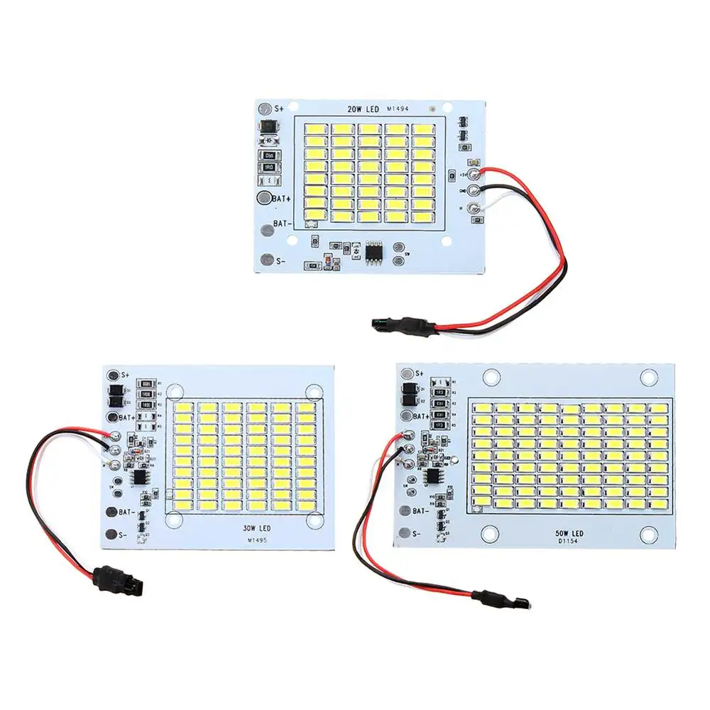 CLAITE DC3.7V 20 Вт 30 Вт 50 Вт светодиодный пульт дистанционного управления Управление DIY белый светильник источник чип для светильник-Управление светодиодный солнечный светильник