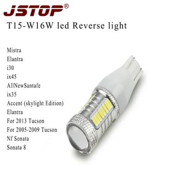 

JSTOP Verna Elantra white Reversing Lights canbus T15 w16w 12VAC led lamp exterior lights automobile 6000k t15 Reversing bulbs