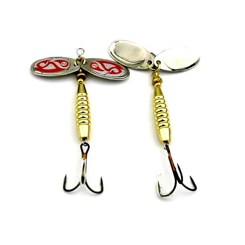  Fish Hook Spinner Lure Fishing Lures  9cm 17g  Artificial Baits Metal Bionic  Fishing Tackle Rotate sequins 