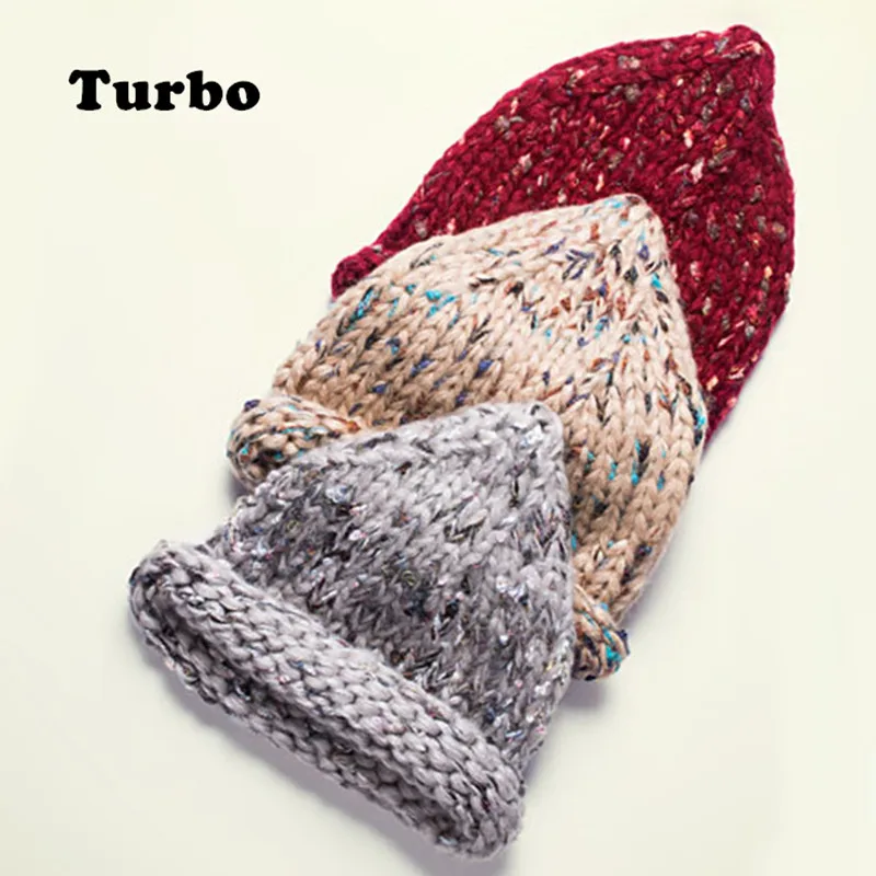 

Pure manual weaving woollen lady hat multicolor color cusp revers beanies keep warm and fasion and comfortable