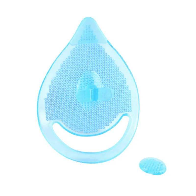 

1/2PCS Random Color Soft Silicone Face Pores Cleaning Brush Pad Scrub Exfoliator Blackhead Removal Facial Washing makeup puff