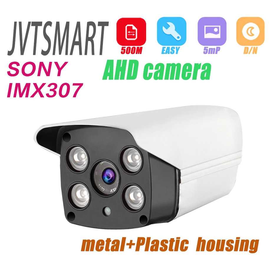 

jvtsmart 1080p AHD Analog Camera Starlight SONY imx 307 2mp Outdoor Bullet Infrared Camera AHD CCTV Camera Security