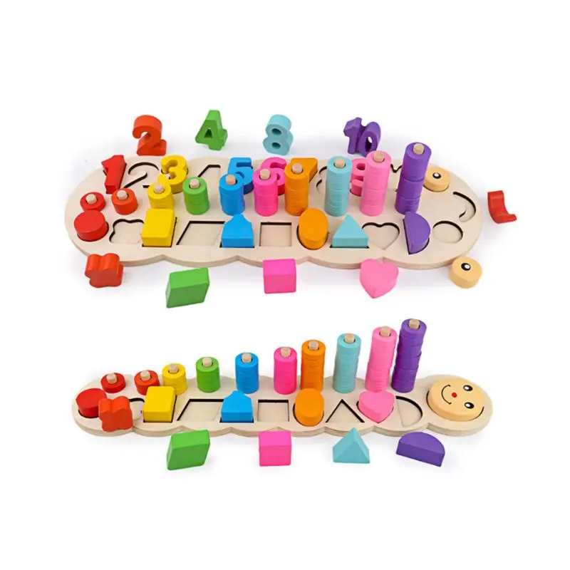 

Wood Number Match Game Toys Kids Brain Teaser Early Educational Intelligence Development Exercise Tool