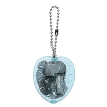 PHFU Mini Acrylic Heart-Shaped Musical Box Music Box Key Chain Kid Girl Gift “Castle in the Sky” Tune