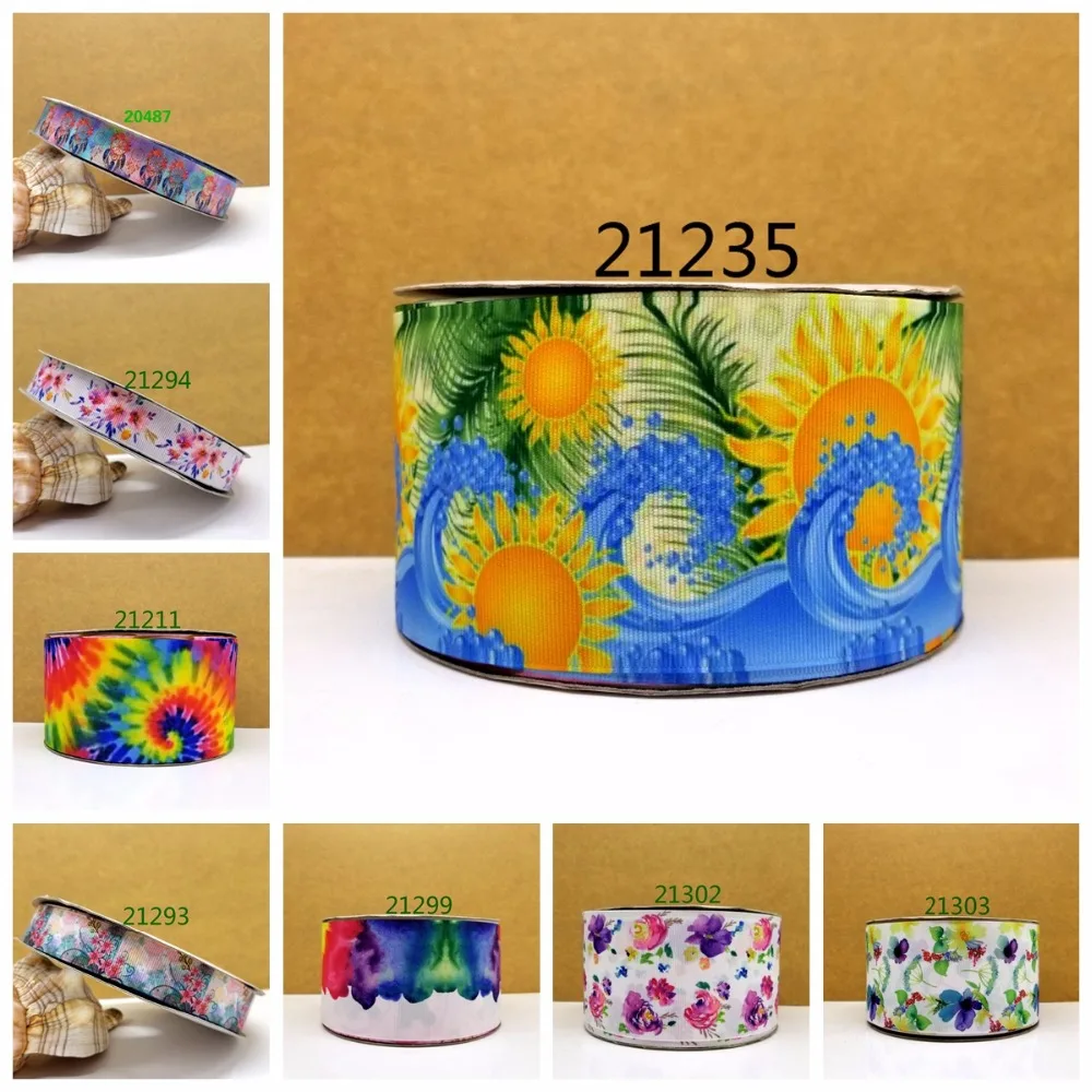 

Free shipping 50 yard cartoon printed grosgrain ribbon 21303