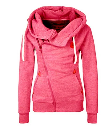 New Fashion jacket Solid Women Hoodies Sweatshirts Women Zipper Design Women Sweat Shirt Pullover Hoodie Slim woman Top Coat
