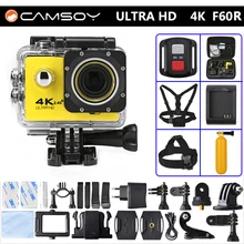 Gopro hero 4 style F60R Action camera 4K 30fps WiFi Allwinner V3 Waterproof KAMERA Remote Control go pro Sport Camera Mini Cam