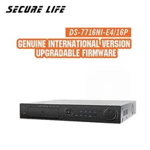 DS-7716NI-E4/16 P английская версия 16CH NVR с 4 SATA и 16 POE, разъем HDMI VGA, будильник Plug& play NVR до 6 МП